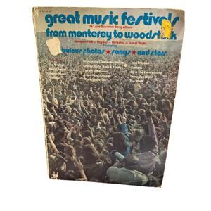 Vintage 1960s Music Songbook Great Music Festivals: From Monterey to Woodstock
